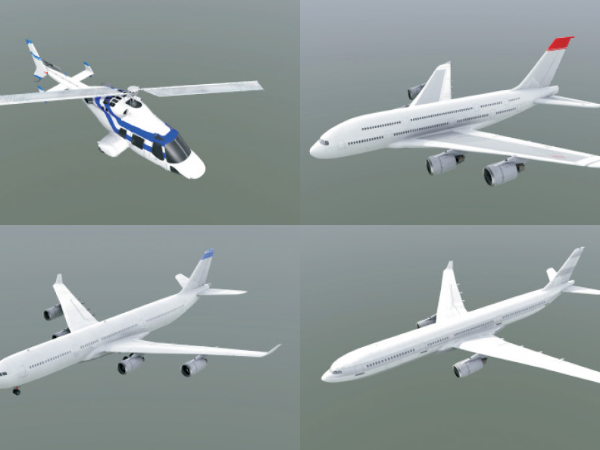 10个飞机3d模型 DOSCH 3D：Airplanes