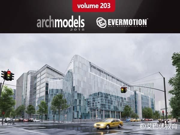 60个城市建筑模型3Dmax模型下载 Evermotion Archmodels vol. 203