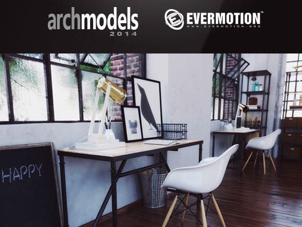 桌椅搭配组合3D模型下载Evermotion Archmodels Vol.149