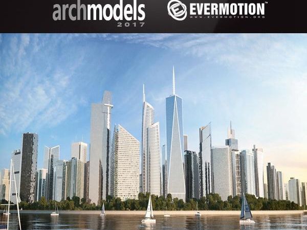 100套现代楼房大厦建筑3D模型下载 Evermotion Archmodels Vol.181