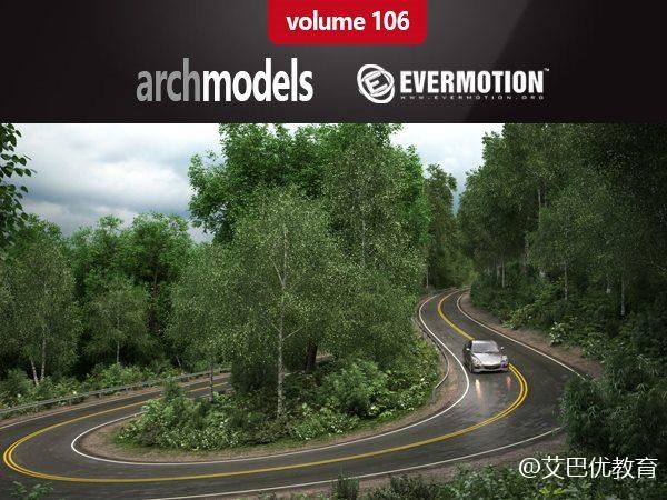 100款植物/森林树木3dmax模型下载 Evermotion – Archmodels Vol.106
