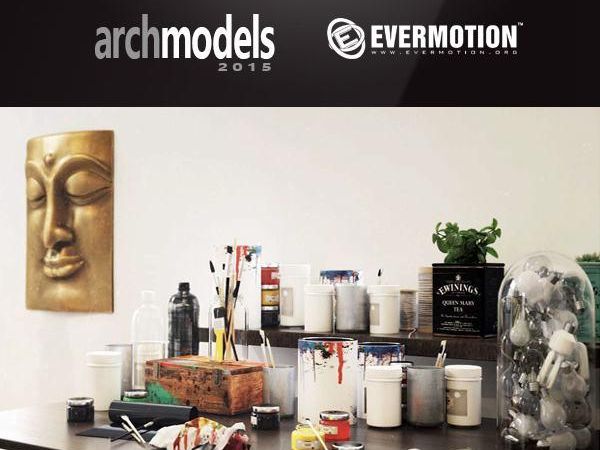 装饰摆件3D模型下载Evermotion Archmodels Vol.155