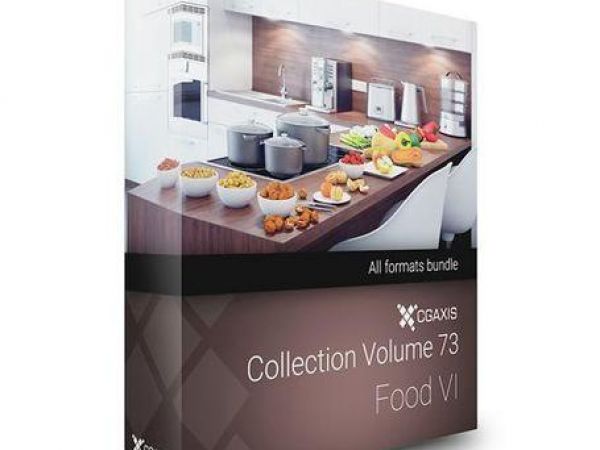 35个食品食物3D模型下载 CGAxis第73卷