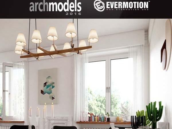 装饰摆件和吊灯3Dmax模型下载 Evermotion Archmodels vol. 175