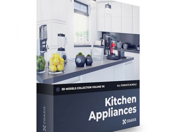 CGAxis Kitchen Appliances 3D Models Vol 116 厨房电器3D模型下载