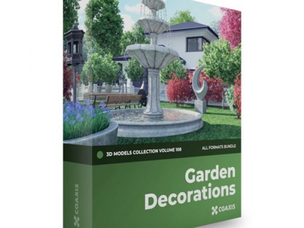 CGAxis Garden Decorations Vol 108 花园装饰3dmax模型