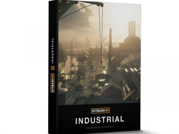 Kitbash3D Industrial 码头工厂3D模型