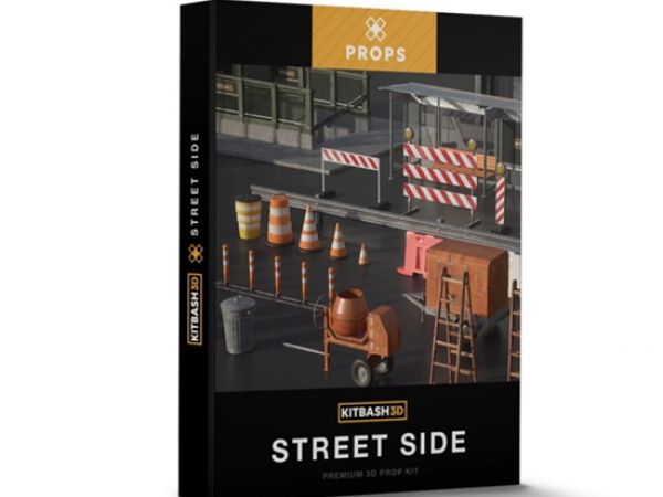 Kitbash3d StreetSide街道公共设备3D模型