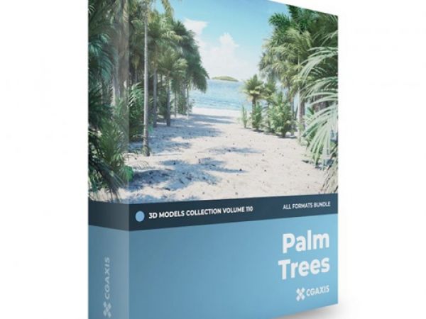 Cgaxis Palm Trees 3D Models Vol 110 棕榈树热带植物3D模型下载