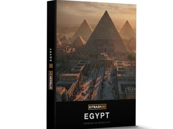 Kitbash3D-Egypt 埃及金字塔3D模型