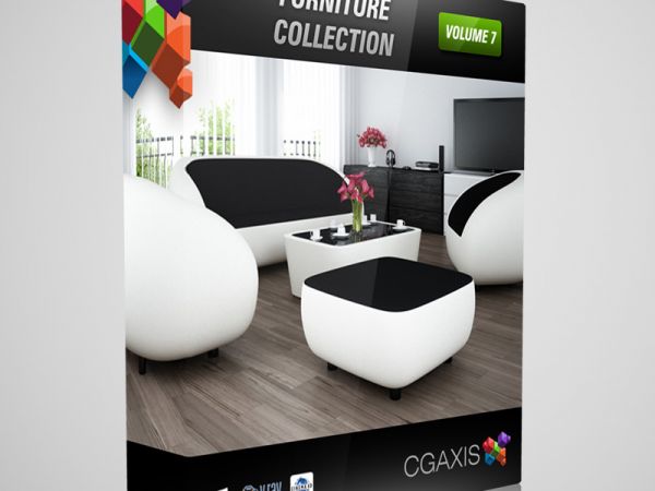CGAxis 第7卷椅子沙发3D模型下载