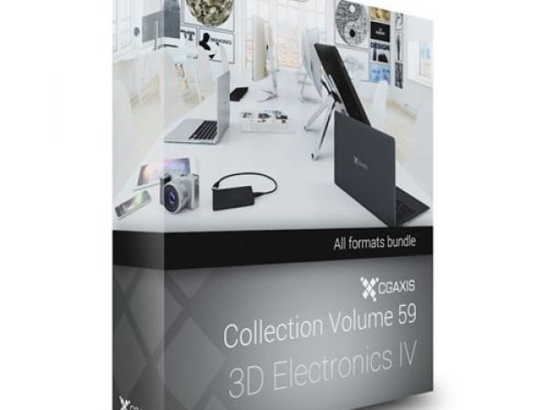 CGAxis第59卷电子数码设备3D模型下载IV