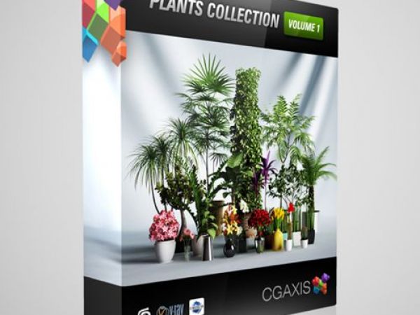 CGAxis第1卷植物盆栽3D模型下载