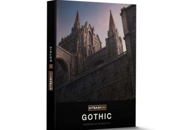 Kitbash3D-Gothic哥特建筑3D模型