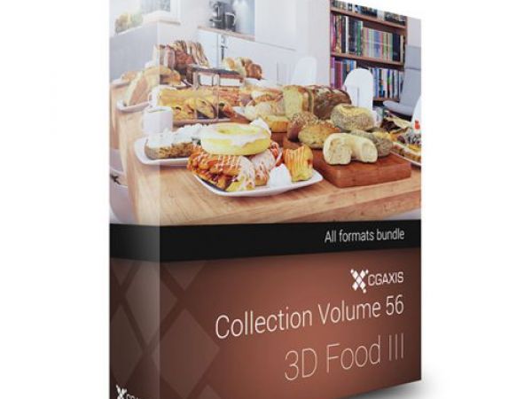 CGAxis第56卷食品3D模型下载III