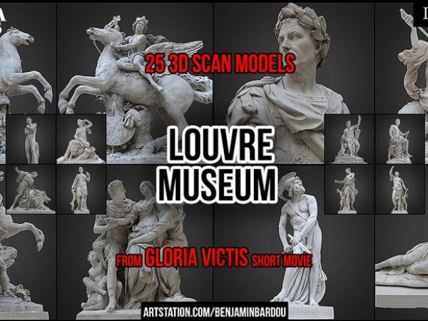 Gumroad – PARIS. 25 3D scans from Louvre Museum