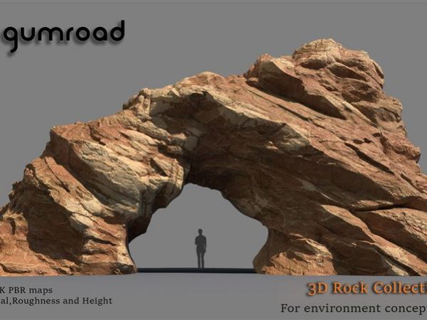 3D Rocks Collection.VOL1 3D岩石模型合集