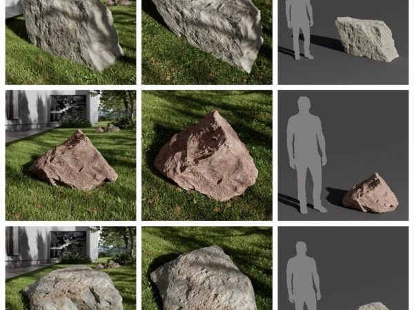Poliigon – Rock Models vol.1 岩石3D模型