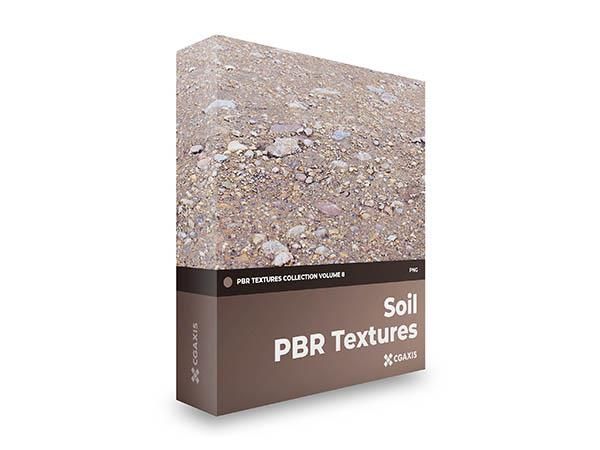 土壤|沙子高清无缝贴图CGAxis Soil PBR Textures –  Volume 8