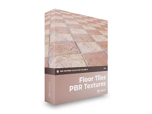 地砖高清无缝贴图 CGAxis Floor Tiles PBR Textures –  Volume 10