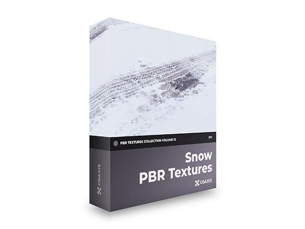 雪地纹理高清无缝贴图CGAxis Snow PBR Textures – Volume 12
