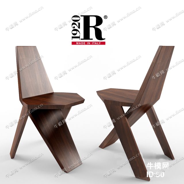 实木板设计款单人椅子