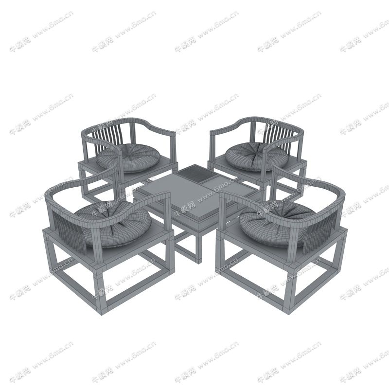 中式风格桌椅组合