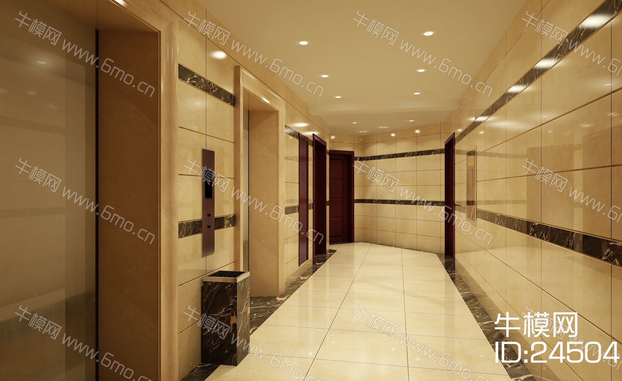 现代风格电梯厅