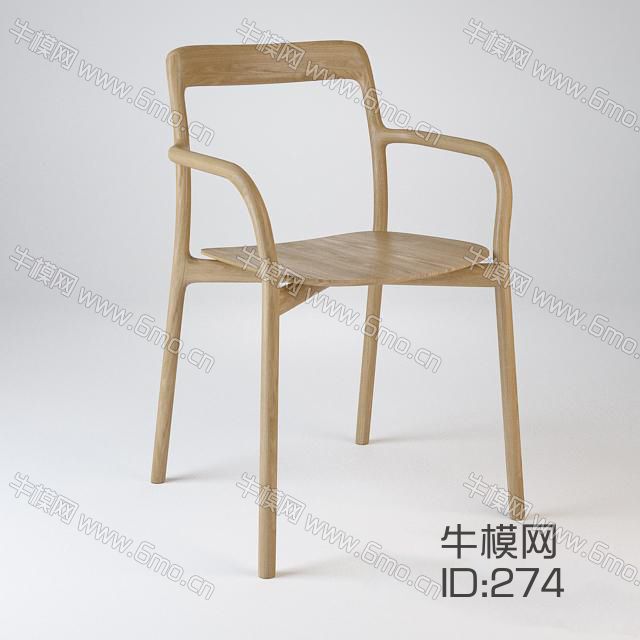 新中式实木单人椅子