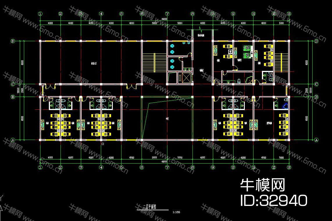 休闲中心建筑施工图