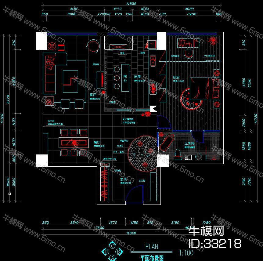 现代中式红色风格施工