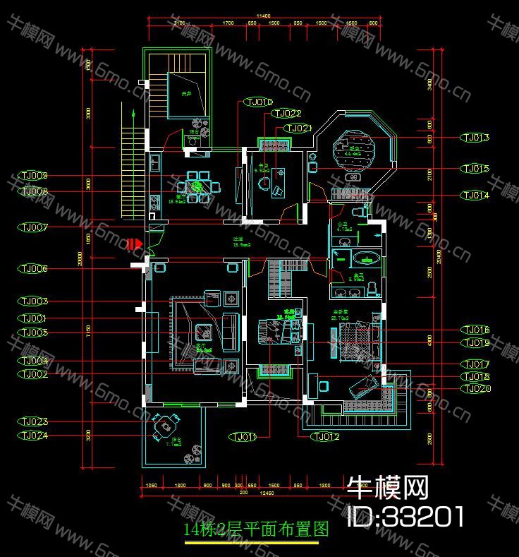 田园风格施工图