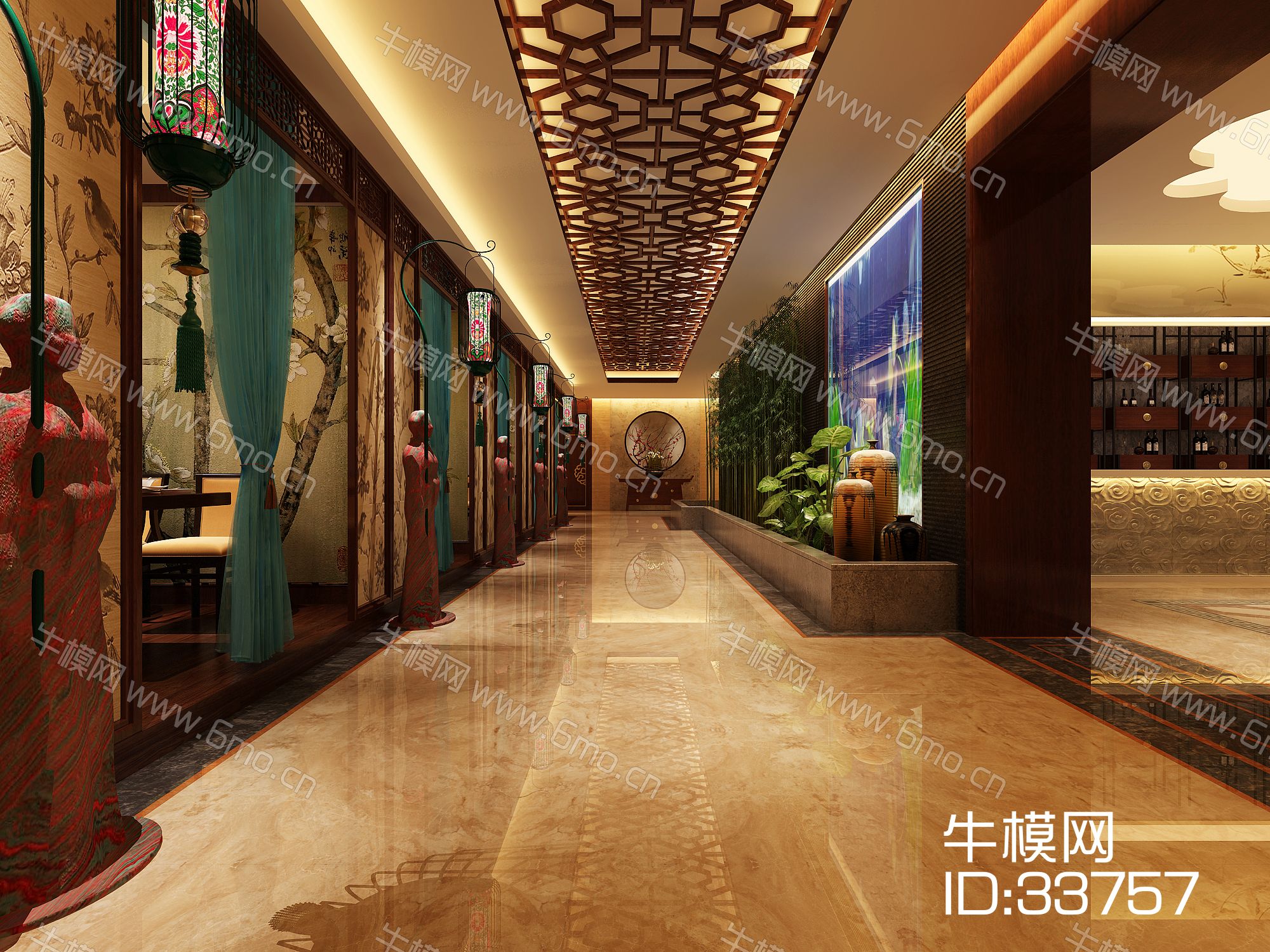 中式风格走廊