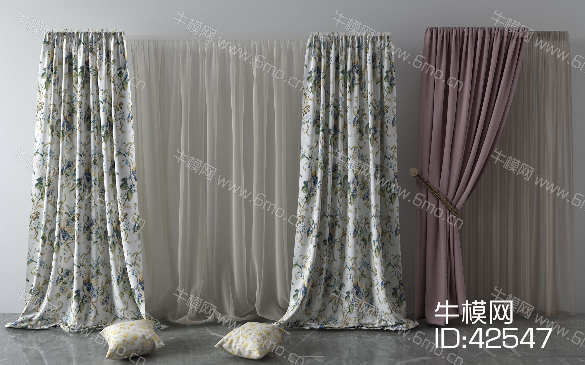 窗帘，纱帘，双层帘