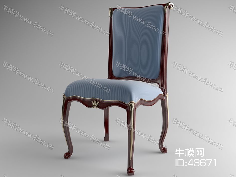美式古典单人椅