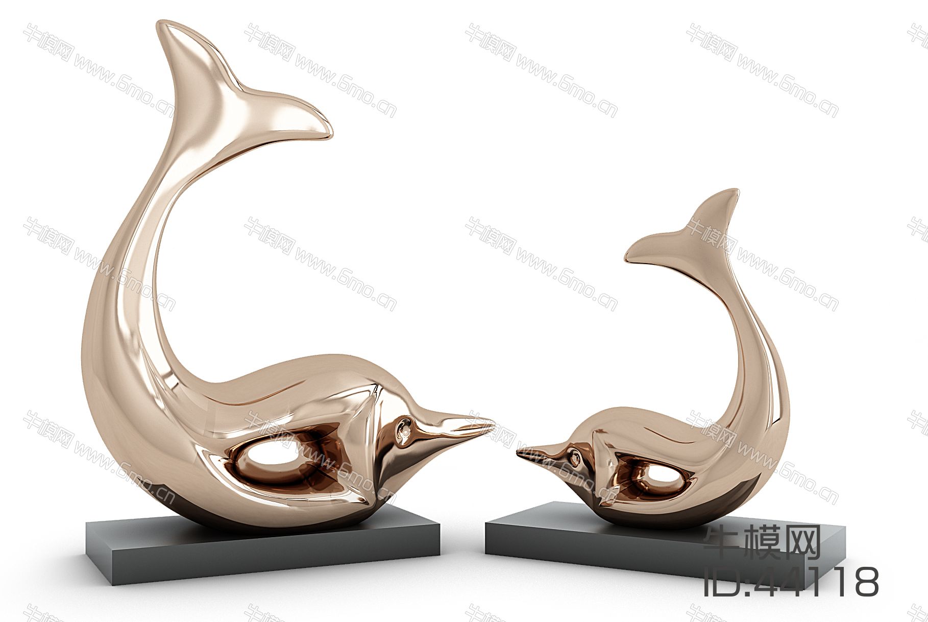 海豚摆件雕塑