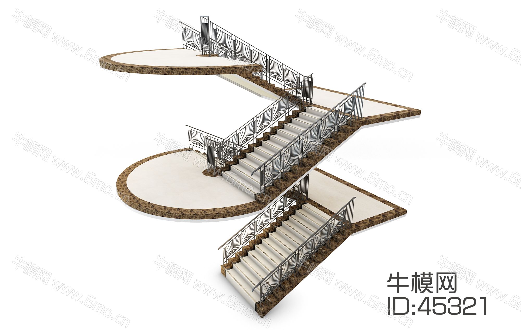 中式铁艺楼梯