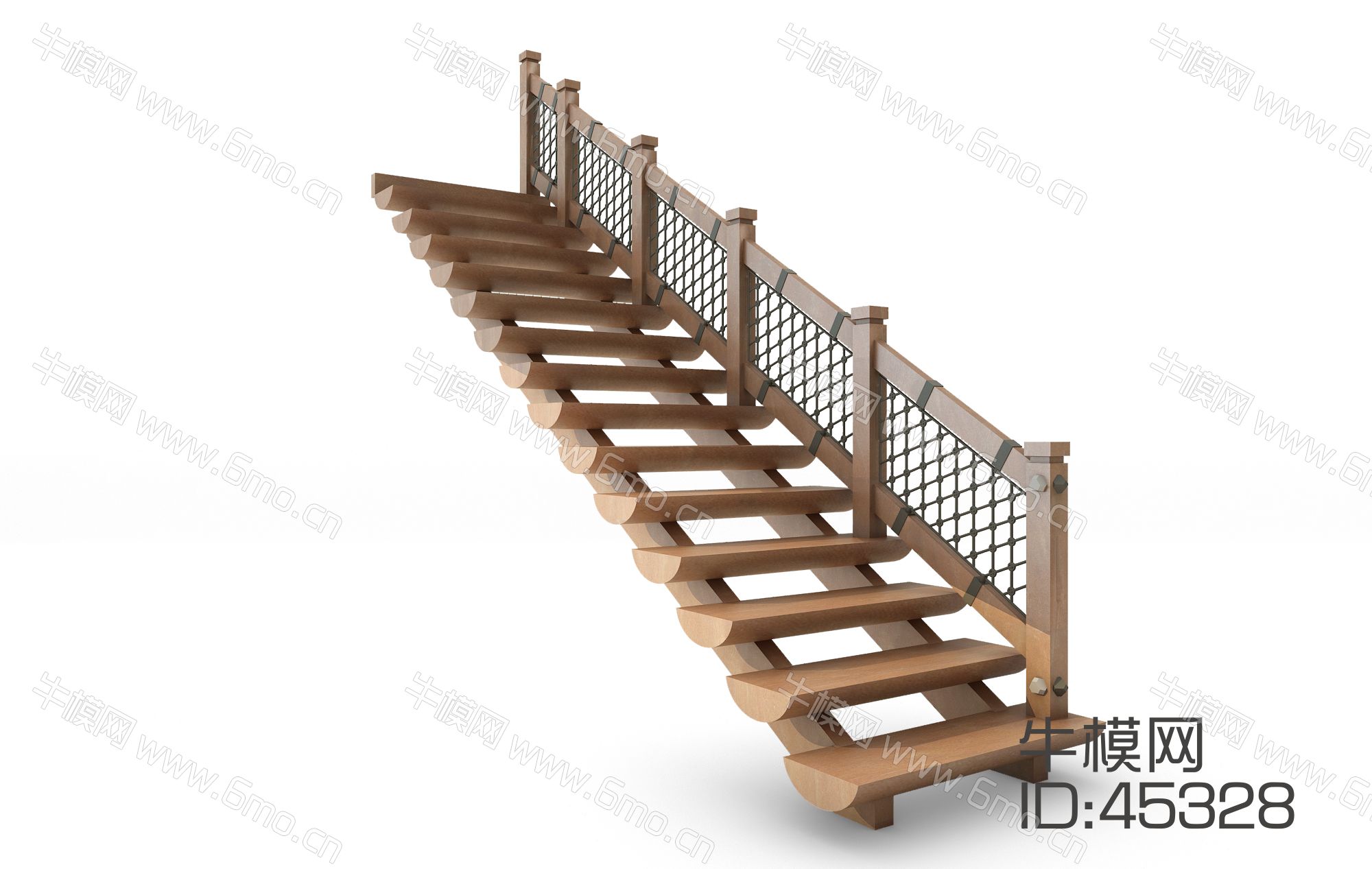 田园木质楼梯