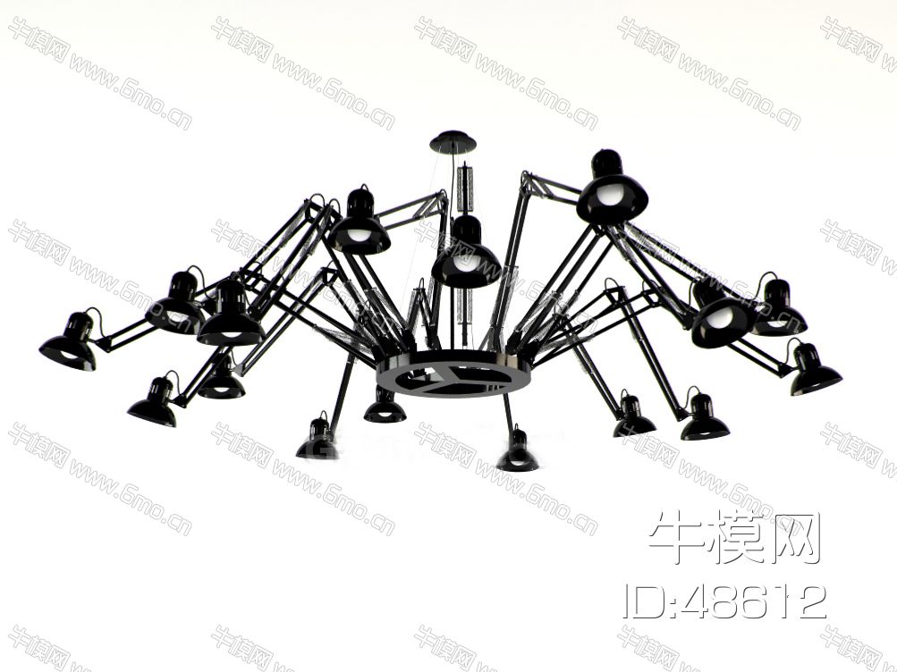 现代工业风吊灯