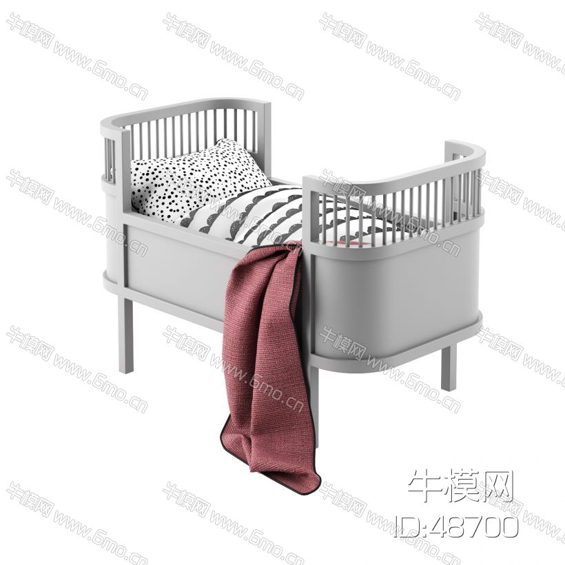 现代美式婴儿床