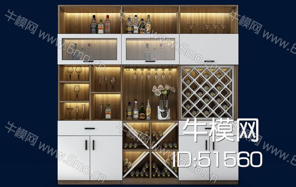 新中式酒柜装饰柜组合
