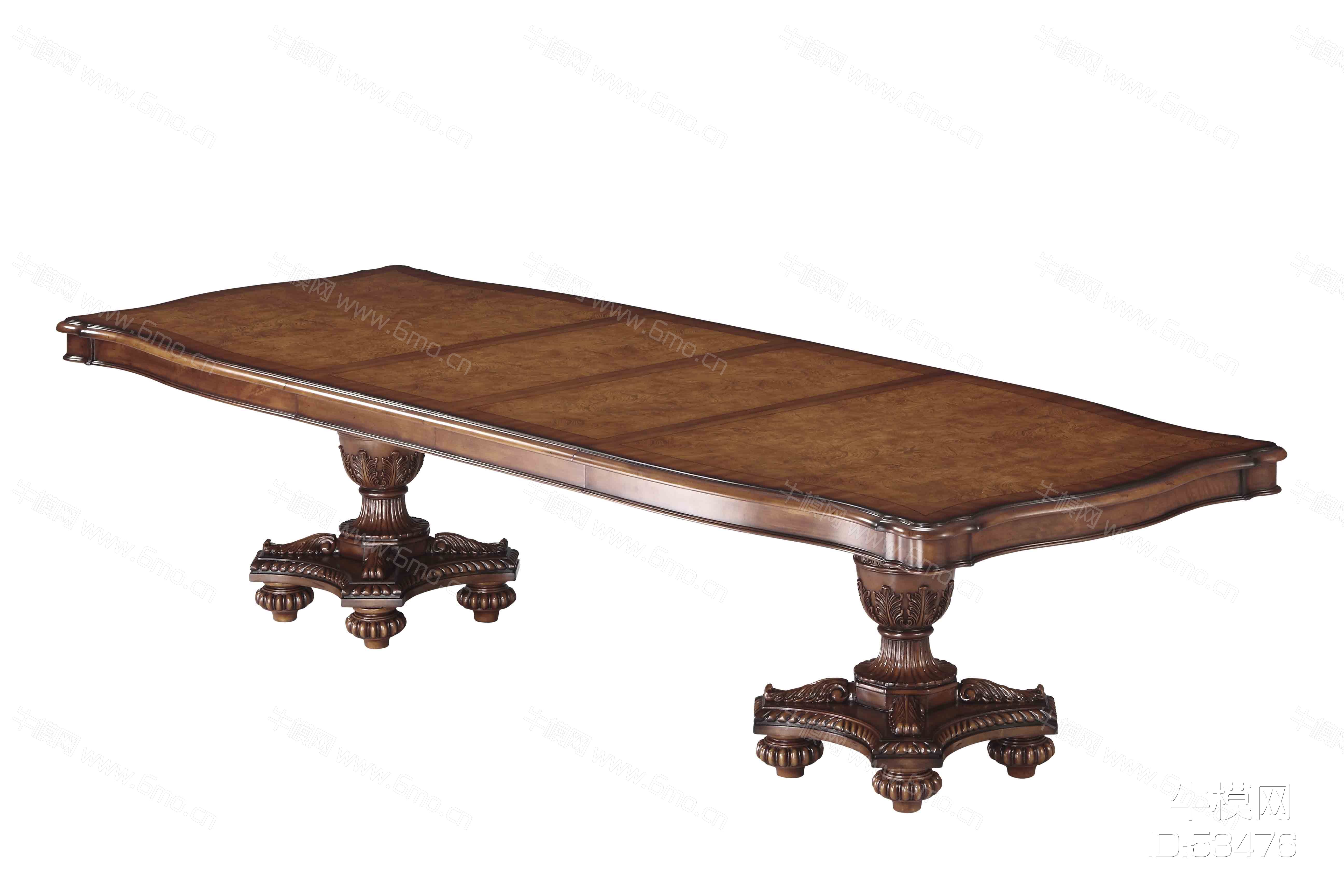 美式实木长餐桌