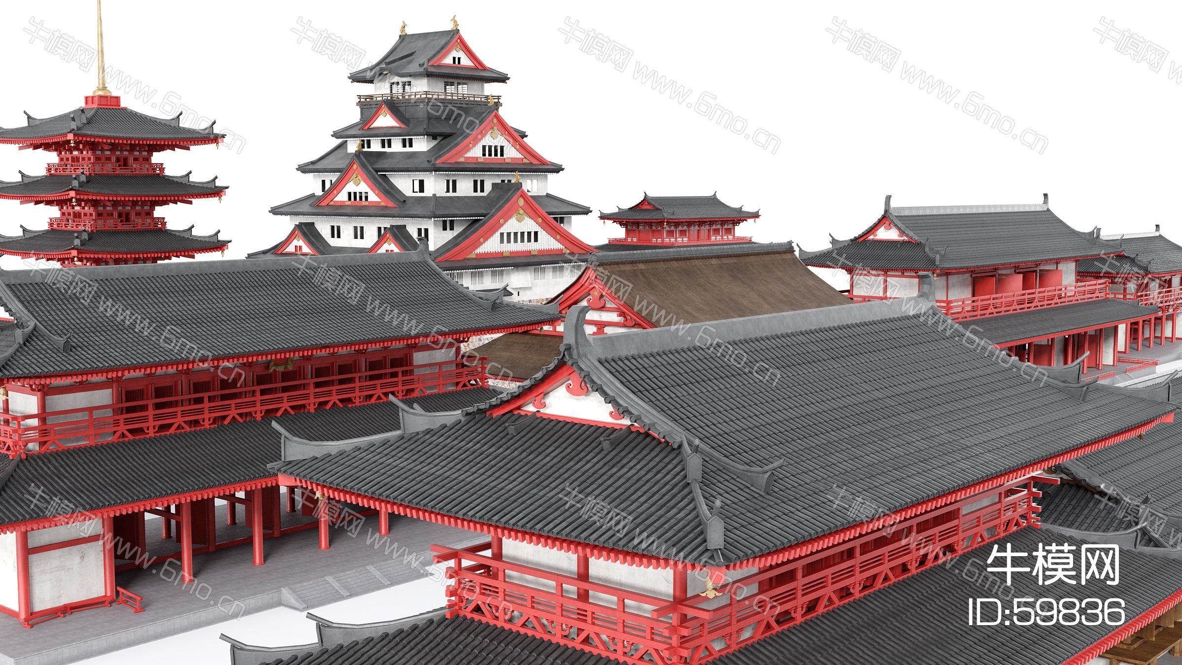 古建筑，古城建筑，中式古建筑，日式古建筑，古建筑