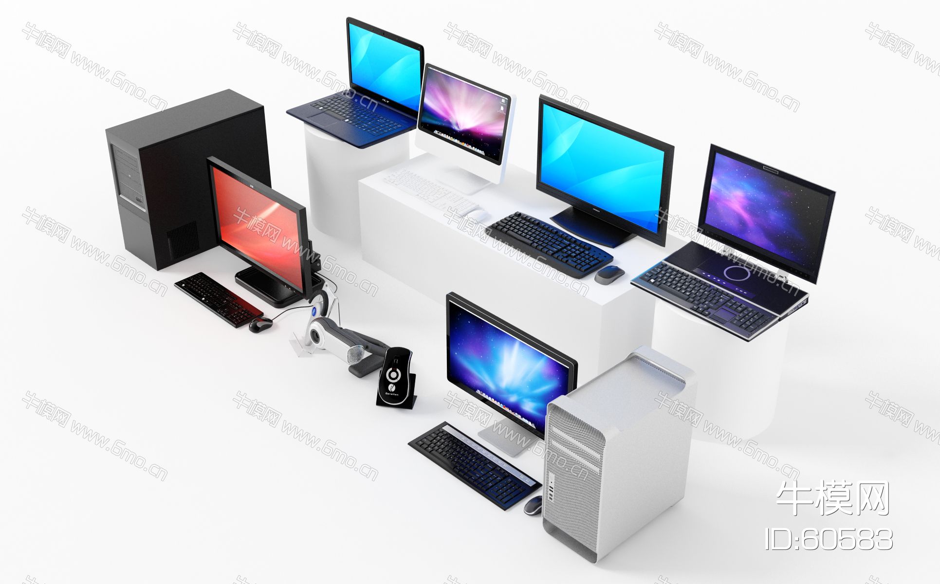 现代电子产品，数码产品，电脑，台式电脑，键盘鼠标，苹果电脑，笔记本电脑