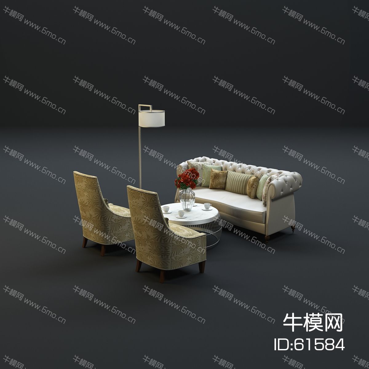 现代沙发茶几组合