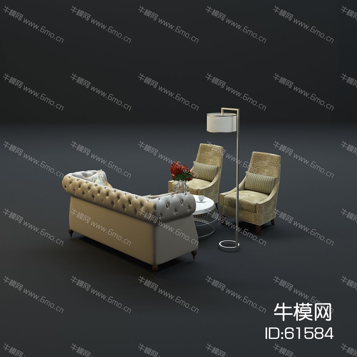 现代沙发茶几组合