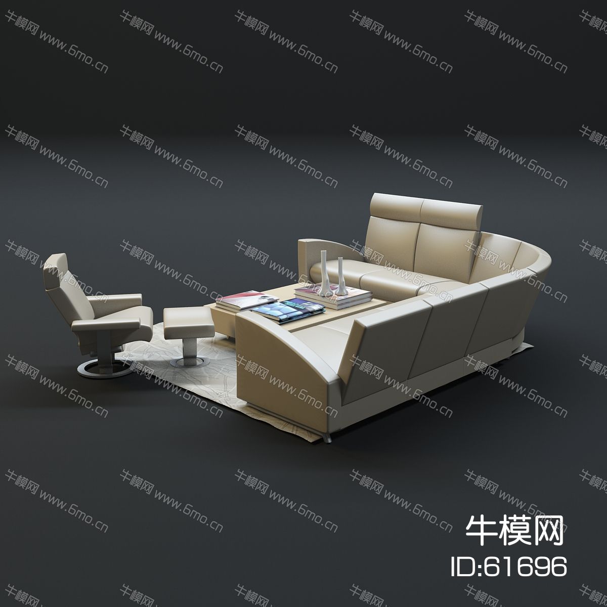 现代沙发茶几组合