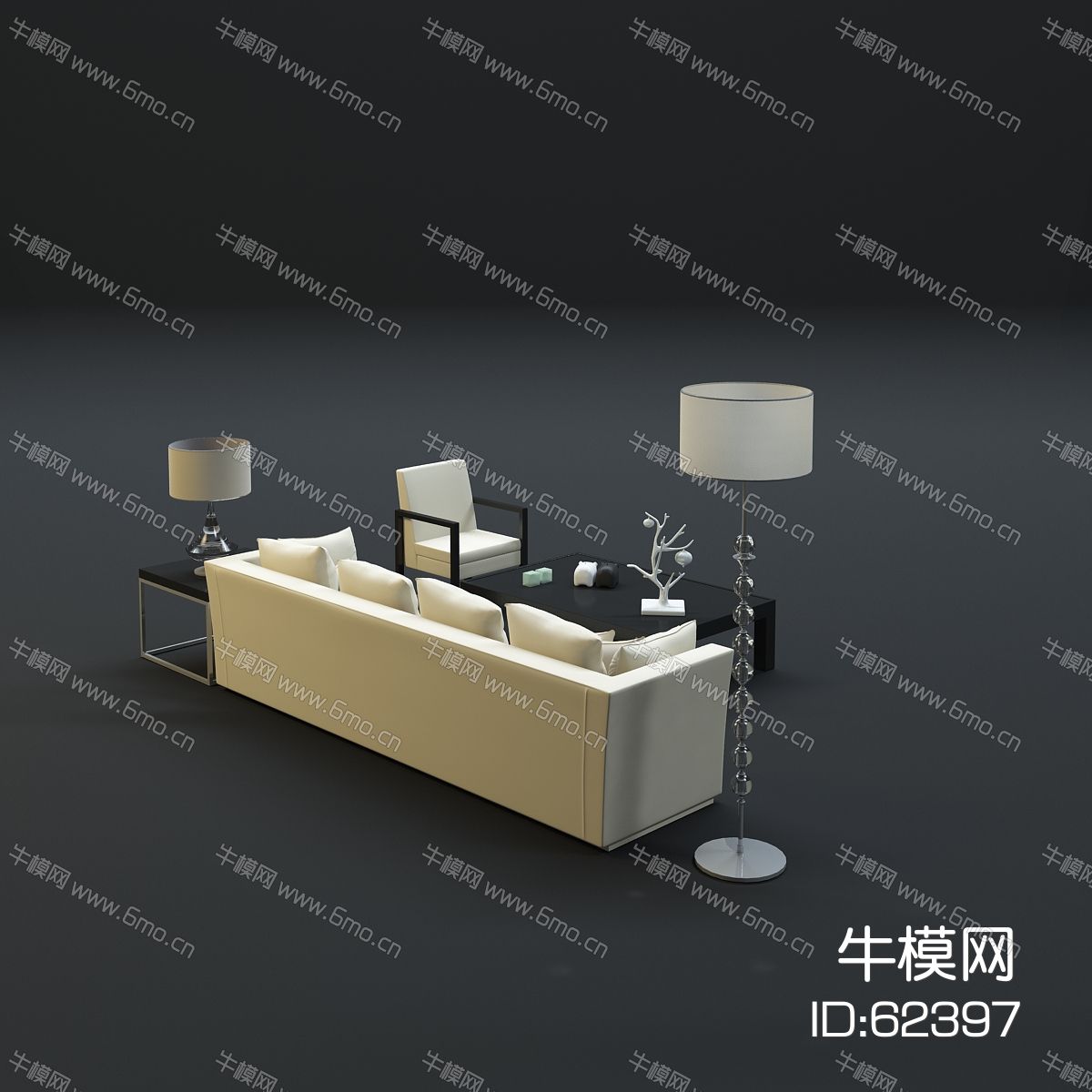 现代沙发茶几组合