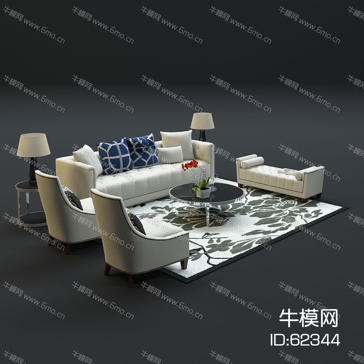 现代沙发茶几组合