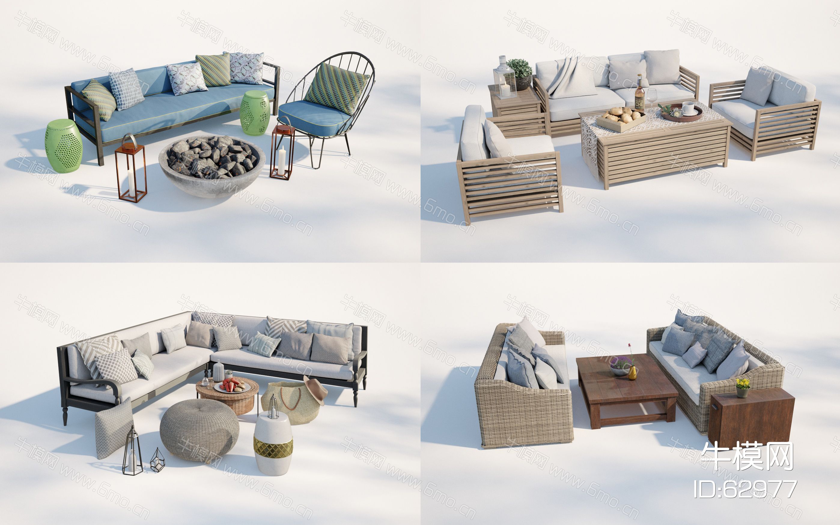 现代庭院小品，沙发茶几组合，庭院桌椅，庭院沙发茶几，园林景观小品